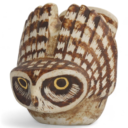 237 - EDWARD LINDHAL and STIG LINDBERG for Gustavsberg, Sweden, a Burr (ruffled) owl from the Minerva seri... 