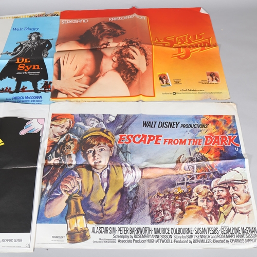 41 - 5 British film quad posters, all 1970s, including A Star is Born, The Ritz, Escape from the Dark, Dr... 