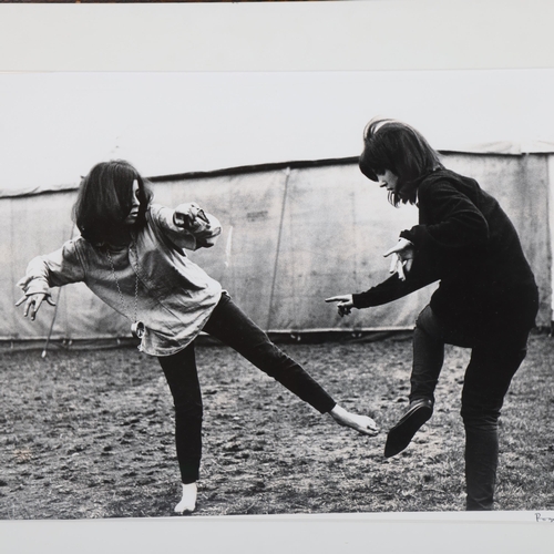 59 - ROGER MAYNE (1929-2014), gelatine silver print, festival dancers, signed and dated 1962, 42cm x 30cm... 