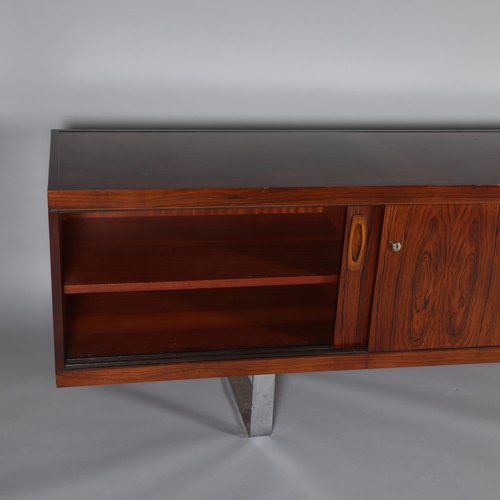 7 - JORGEN PEDERSEN for E Pedersen & Son, Danish, a Europa 2002 rosewood sideboard circa 1965, with slid... 