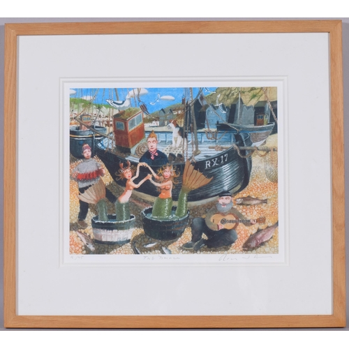 314 - Richard Adams (born 1960), Tub Dance, limited edition print, signed in pencil, no. 12/25, image 30cm... 