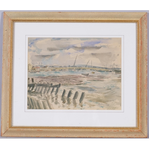 315 - Peter Cumming, RBA (1916 - 1993), Shoreham 1954, 28cm x 36cm, framed