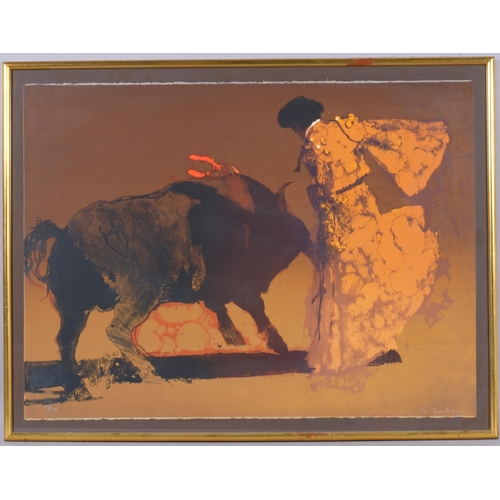 322 - Bernie Fuchs (American, 1932 - 2009), Matador, screenprint on Arches paper, signed in pencil, no. 74... 