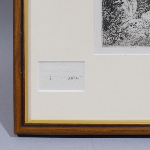 357 - Paul Drury (1903 - 1987), Penultimate Swansong, etching, signed with monogram in the plate, Paul Dru... 