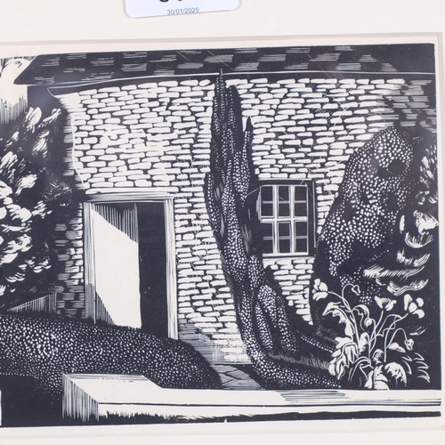 393 - John Nash (1893-1977), wood engraving on paper, A Cottage in Gloucestershire (1925), 11.5cm x 17.2cm... 