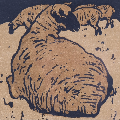 405 - William Nicholson (1872-1949), lithograph in colours on paper, The Simple Sheep, from The Square Boo... 