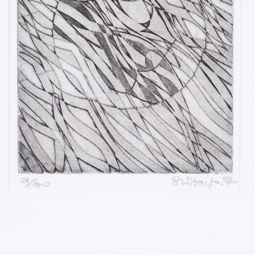 433 - Stanley William Hayter, Matines, etching, 1984, signed in pencil, no. 29/100, plate 26cm x 17.5cm, m... 