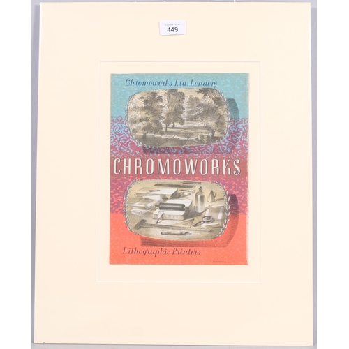 449 - Barnet Freedman (1901 - 1958), Chromoworks, 1944, plate 27cm x 20cm, mounted