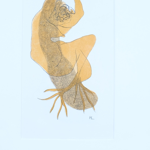 451 - Henri Laurens (1885 - 1954), Transformation Of Daphne, lithograph 1939, 29cm x 14cm, mounted