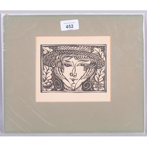 452 - Raoul Dufy (1877 - 1953), Destinee, woodcut published by Feuillets d'Art Paris 1920, plate 10cm x 14... 