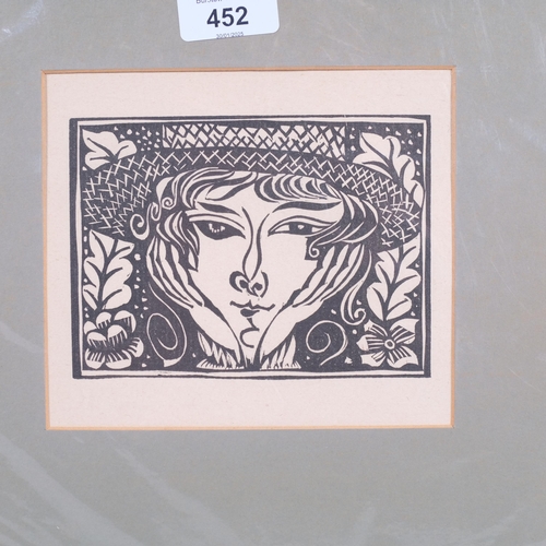 452 - Raoul Dufy (1877 - 1953), Destinee, woodcut published by Feuillets d'Art Paris 1920, plate 10cm x 14... 