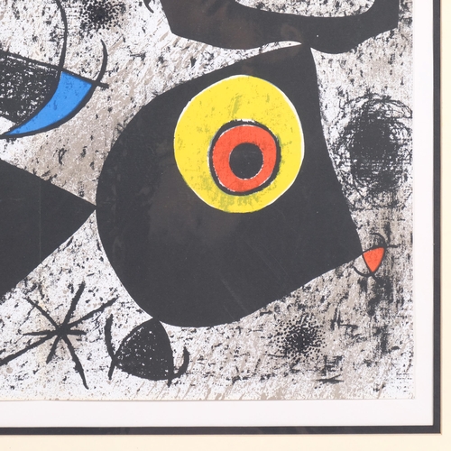 454 - Joan Miro, Homage to Miro, original lithograph published by Mourlot Paris 1973, sheet 30cm x 47cm, m... 