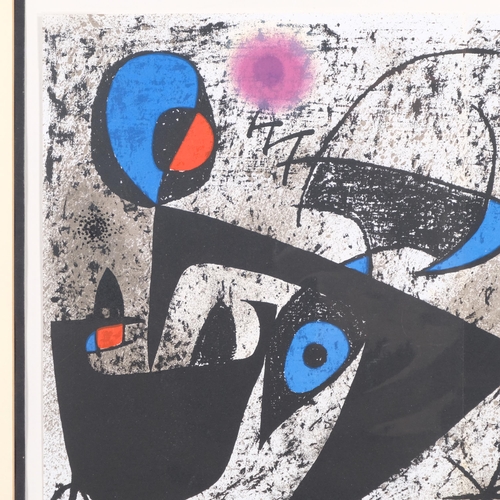 454 - Joan Miro, Homage to Miro, original lithograph published by Mourlot Paris 1973, sheet 30cm x 47cm, m... 