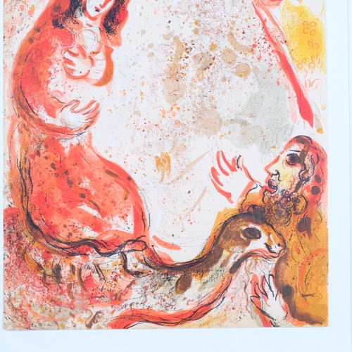 461 - Marc Chagall, Rachel Steals Her Father's Graven Images, lithograph, printed by Mourlot Paris 1960, p... 