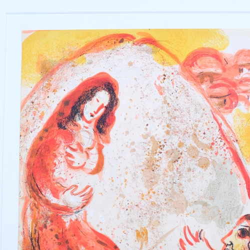 461 - Marc Chagall, Rachel Steals Her Father's Graven Images, lithograph, printed by Mourlot Paris 1960, p... 