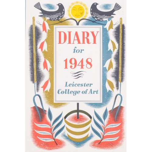 465 - Leicester College Of Art, diary for 1948, cover print, 22cm x 15cm, mounted