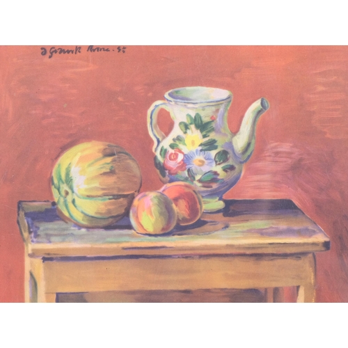 469 - **WITHDRAWN** Duncan Grant, Still Life With Jug, colour lithograph, printed by Chromoworks London 19... 