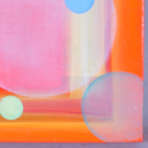 529 - Dani Humberstone, abstract, oil on canvas, 2004, 20.5cm x 20.5cm, unframed