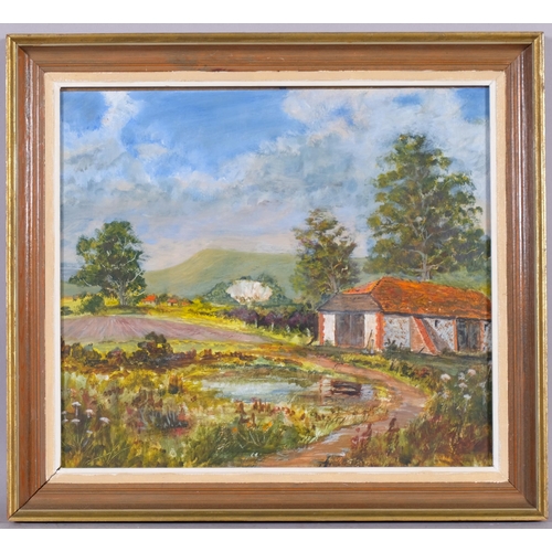 551 - J Marshall, and C L Ray, 2 scenes near Eastbourne, framed (2)