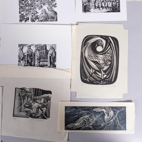 572 - Joan Freeman, 23 wood engravings, signed in pencil