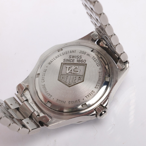 1008 - TAG HEUER - a stainless steel 2000 Series Professional 200M quartz calendar bracelet watch, ref. WK1... 