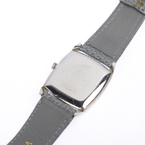 1011 - UNIVERSAL GENEVE - a stainless steel Tank mechanical wristwatch, ref. 842114, circa 1960s, silvered ... 