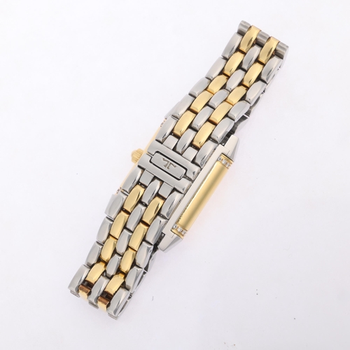 1014 - JAEGER LECOULTRE - a lady's bi-metal Reverso Duetto mechanical bracelet watch, ref. 266.5.44, circa ... 