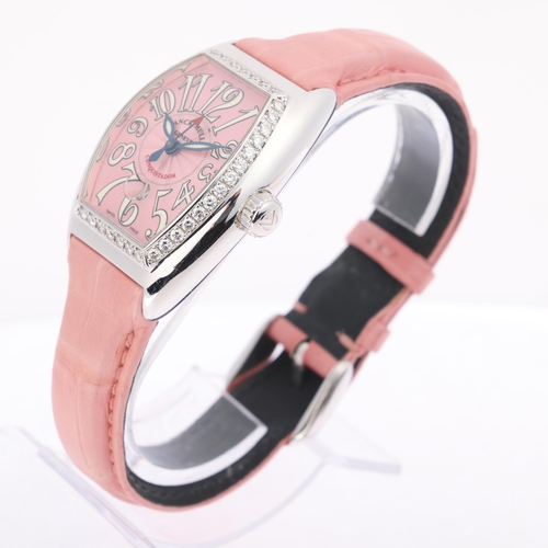 1019 - FRANCK MULLER - a lady's stainless steel Master Of Complication Conquistador Tonneau automatic calen... 