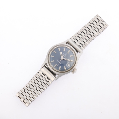 1021 - OMEGA - a lady's Vintage stainless steel Geneve automatic calendar bracelet watch, ref. 566.021, cir... 