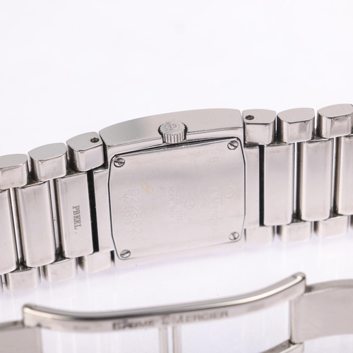 1022 - BAUME & MERCIER - a lady's stainless steel Catwalk quartz bracelet watch, ref. MV045219, mirror dial... 