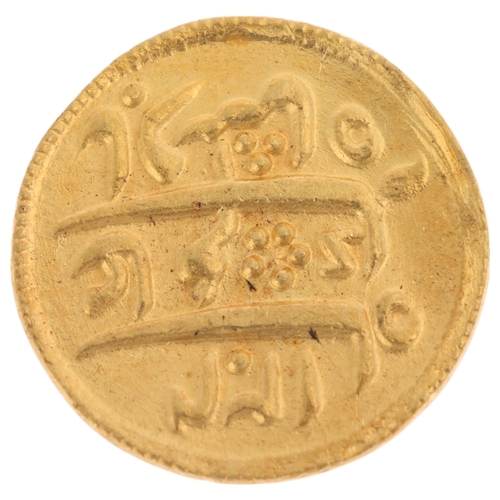 1226 - India (Bengal Presidency), second milled issue, Calcutta Mint, quarter mohur gold coin, in the name ... 