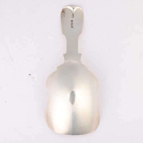 1556 - A William IV silver shovel tea caddy spoon, William Robert Smily, London 1836, 9cm, 12.3g