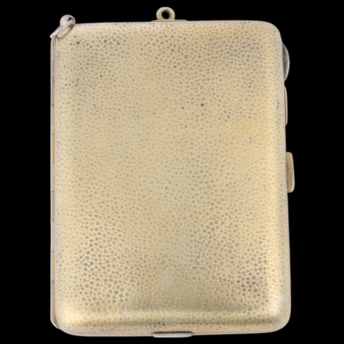 1582 - LOUIS KUPPENHEIM - a German Art Deco silver-gilt lady's minaudiere, circa 1900, rounded rectangular ... 