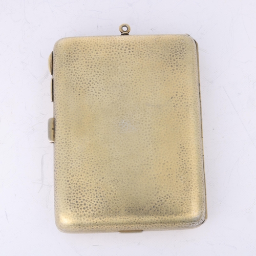 1582 - LOUIS KUPPENHEIM - a German Art Deco silver-gilt lady's minaudiere, circa 1900, rounded rectangular ... 