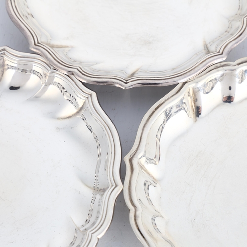 1664 - 3 Danish silver pin dishes, various maker's including Carl M Cohr, circa 1940, 9.5cm, 3.4oz total (3... 