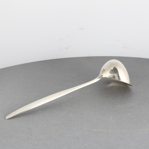 1720 - GEORG JENSEN - a Danish modernist sterling silver Argo pattern sauce ladle, designed by Magnus Steph... 