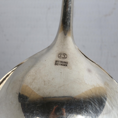 1720 - GEORG JENSEN - a Danish modernist sterling silver Argo pattern sauce ladle, designed by Magnus Steph... 