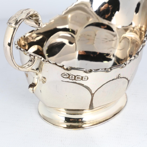 1738 - A George V silver sauce boat, Adie Brothers Ltd, Birmingham 1929, length 14.5cm, 3.9oz