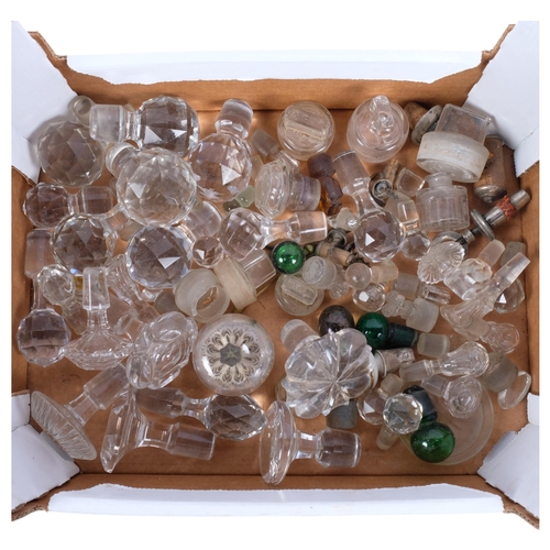 146 - A quantity of Antique glass decanter stoppers