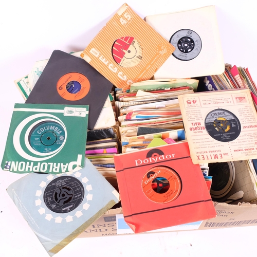 209 - WITHDRAWN - A large collection of 45rpm single records, containing a mixture of artists, including J... 