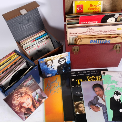 232 - A varied collection of single and album vinyl records, circa 1980s and 90s, titles include The Best ... 