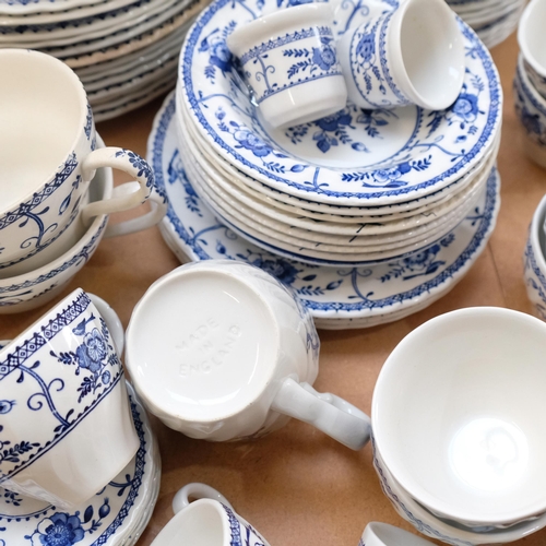 Johnson Brothers tea and dinner service, in Indies Blue pattern