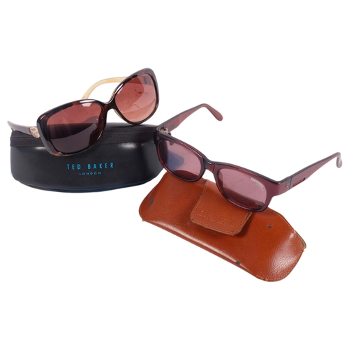 689 - 2 pairs of Carrera and Ted Baker sunglasses