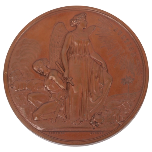 15 - A bronze commemorative medal for the Indian Sepoy Mutinies, struck 1857 by John Pinches, London, 63m... 