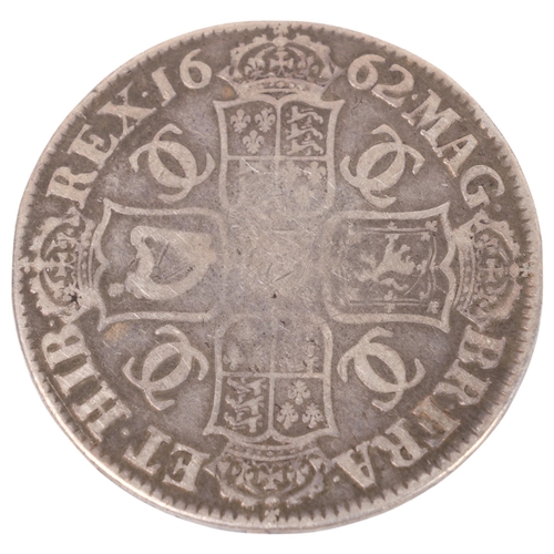 34 - A Charles II 1662 silver Crown, 40mm, 29.3g