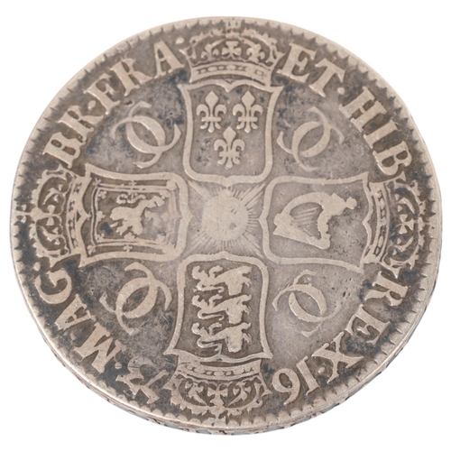 37 - A Charles II 1673 silver Crown, 38mm, 29.9g