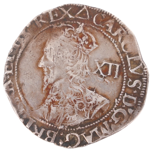 50 - A Charles I (1625-49) silver Shilling, 30mm, 6g,