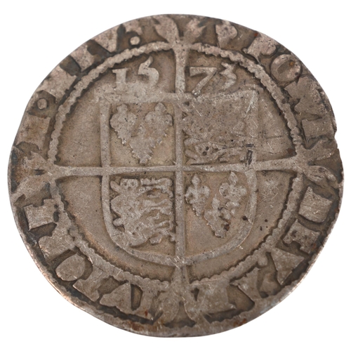 57 - An Elizabeth I, 1573 silver Sixpence, 24mm, 2.4g