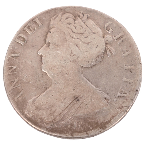 62 - A Queen Anne 1707 silver Crown, 39mm, 29.7g