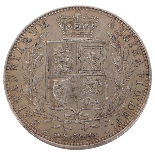 68 - A Queen Victoria 1874 silver Half-Crown, 32mm,14.2g